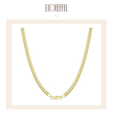 Load image into Gallery viewer, 417 DOTEFFIL 925 Sterling Silver 18k Gold 6mm Full Sideways Chain Necklace