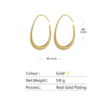 Load image into Gallery viewer, 1235 Yhpup New Fashion Brand 18K Over Copper Charm Metal Stud Hoop Earrings