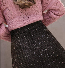 Load image into Gallery viewer, 1228 XNXEE Women&#39;s Empire Waist Tweed Vintage Style Midi Skirt