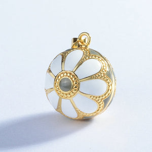 448 Eudora Original Enamel Craft Holy Flower Bell Ball Pregnancy Pendant Necklace