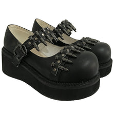 Load image into Gallery viewer, 941 Rosetic Women&#39;s Gothic Vintage Style Warhead Rivet Buckle Shoes