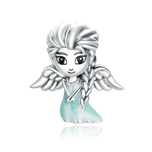 213 Bamoer 925 Sterling Silver Snow Fairy Charm For Original SP Platinum Bracelet