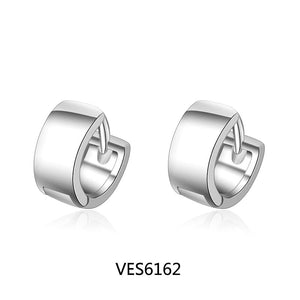 1227 XIYANIKE Women's 925 Sterling Silver CZ Prevent Allergy Small Hoop Earring
