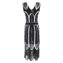 Load image into Gallery viewer, 1096 Vila &amp; Yomi 1920s Flapper Great Gatsby Charleston Sequin Tassels Dress Plus