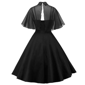 161 AIYANGA Women's Elegant Vintage Style Gothic Spaghetti Strap High Waist Dress