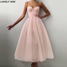 Load image into Gallery viewer, 1164 Women&#39;s Mesh Sleeveless Sweetheart Neck A-line Formal Dress