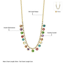 Load image into Gallery viewer, 822 Neoglory 14K Gold Plated Austria Crystal &amp; Auden Rhinestone Pendant Necklace