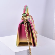 Load image into Gallery viewer, 528 HaLuYa Rainbow Color Luxury Designer Graffiti Cross Body Shoulder Bag