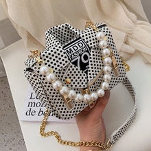 Load image into Gallery viewer, 187 ANNRMYRS Women&#39;s Polka Dot Design PU Leather Pearl Handle Handbag