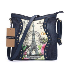 Load image into Gallery viewer, 186 Annmouler Brand Women&#39;s Patchwork Denim Messenger Bags