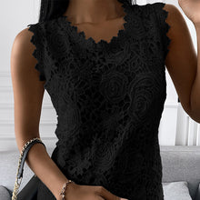Load image into Gallery viewer, Women&#39;s Vintage Style Lace Jaguard Sleeveless Camisole Tank Top