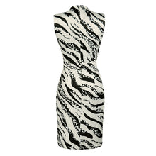 Load image into Gallery viewer, 468 Feitong Ladies Zebra Print Sleeveless A-Line Silhouette Mini Dress