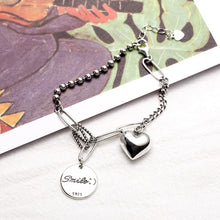 Load image into Gallery viewer, 1224 XIYANIKE 925 Sterling Silver Couple LOVE Heart Pendant Bracelet
