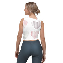 Load image into Gallery viewer, 1610 Isabella Saks Branded Hearts Print Crop Top