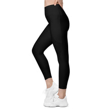 Load image into Gallery viewer, 1624 Isabella Saks Branded Black Leggings with pockets
