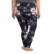 Load image into Gallery viewer, 1501 Isabella Saks Branded All-Over Print Plus Size Leggings