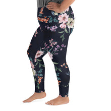 Load image into Gallery viewer, 1501 Isabella Saks Branded All-Over Print Plus Size Leggings