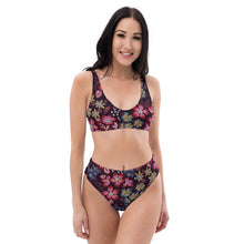 Load image into Gallery viewer, 1551 Isabella Saks Branded Recycled high-waisted bikini floral print