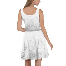 Load image into Gallery viewer, 1578 Isabella Saks Branded White Print Skater Dress