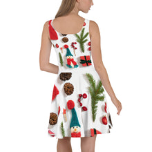Load image into Gallery viewer, 1596 Isabella Saks Branded Christmas Skater Dress