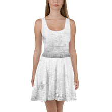 Load image into Gallery viewer, 1578 Isabella Saks Branded White Print Skater Dress