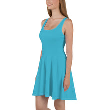 Load image into Gallery viewer, 1628 Isabella Saks Branded Turquoise Skater Dress