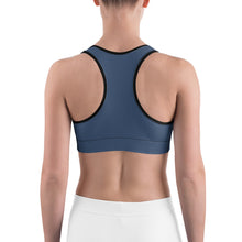 Load image into Gallery viewer, 1622 Isabella Saks Branded Blue Sports bra