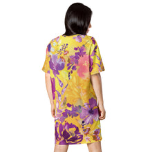 Load image into Gallery viewer, 1517 Isabella Saks Branded T-shirt dress Floral Print