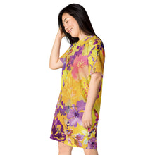 Load image into Gallery viewer, 1517 Isabella Saks Branded T-shirt dress Floral Print