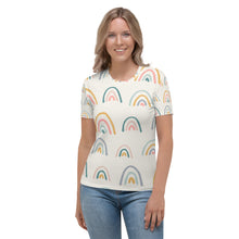 Load image into Gallery viewer, 1607 Isabella Saks Branded Rainbows Print Women&#39;s T-shirt