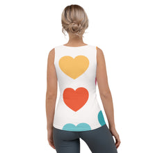 Load image into Gallery viewer, 1570 Isabella Saks Branded Sublimation Cut &amp; Sew Hearts Tank Top