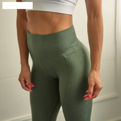 1090 Vansydical Seamless Moisture-Wicking Tummy Control Leggings Yoga Pants