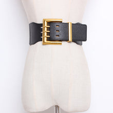 Load image into Gallery viewer, 1177 Women&#39;s Runway Elastic PU Leather Buckle Cummerbunds Waistband Wide Belts