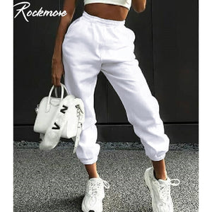 939 Rockmore Women's High Waist Wide Leg Pockets Streetwear Sweatpants