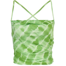 Load image into Gallery viewer, 171 ALLNeon Tie Dye Backless Sleeveless Bandage Camisole Tops