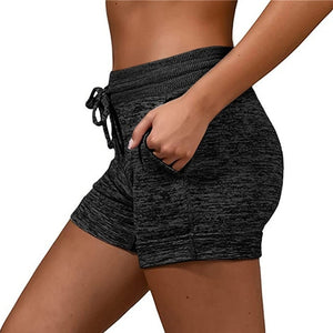 997 SnakeYX Women's Quick-drying Plus Size Drawstring Loose Shorts Plus