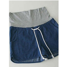 Load image into Gallery viewer, 575 Humor Bear Women&#39;s Low-Waist Denim Maternity Shorts