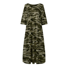 Load image into Gallery viewer, 1257 ZANZEA Women&#39;s Camouflage Printed Short Sleeve Tunic Dresses