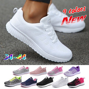 1342 Women's Breathable Anti-slip Mesh Sneakers Tennis Shoes Plus