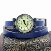 Load image into Gallery viewer, 977 Shsby Watch Genuine Leather Ladies Vintage Like Wrap Watch
