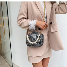 Load image into Gallery viewer, 187 ANNRMYRS Women&#39;s Polka Dot Design PU Leather Pearl Handle Handbag