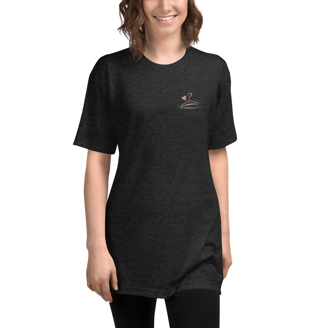 1482 Isabella Saks Branded Unisex Tri-Blend Track Shirt