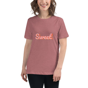 1562 Isabella Saks Branded Print Sweet Women's Relaxed T-Shirt
